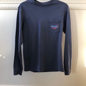 Mens XS Vineyard Vines Long Sleeve Logo Pocket Tshirt
